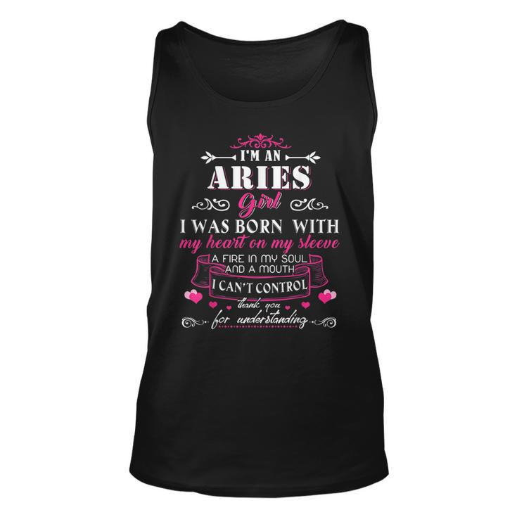 Im An Aries Woman  Funny Aries Aries Funny Gifts Unisex Tank Top