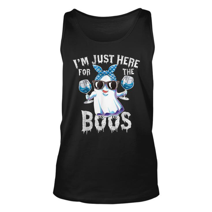 I'm Just Here For The Boos Cute Ghost Halloween Tank Top