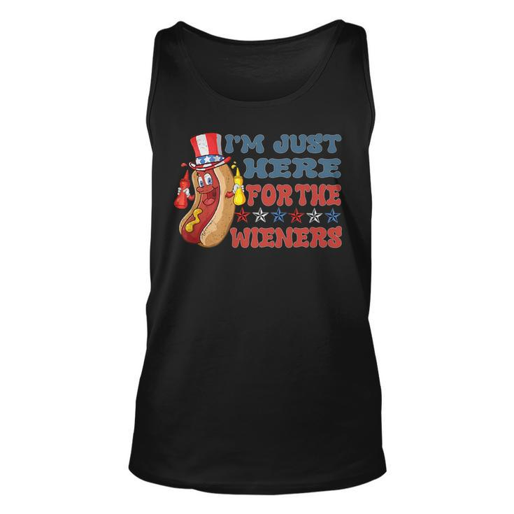 Im Just Here For The Wieners   Unisex Tank Top