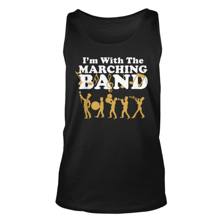 I'm With The Marching Band Musician Parade Tank Top