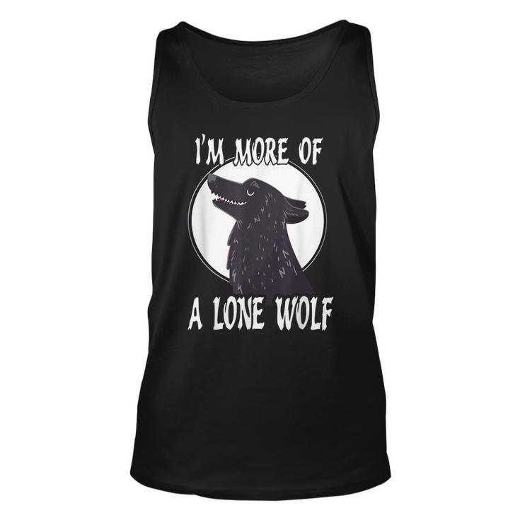 Im More Of A Lone Wolf Cool Introvert Gift For Women Unisex Tank Top