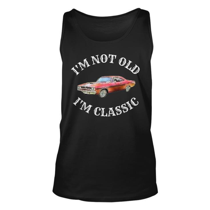 Im Not Old Im Classic Funny Car Graphic Vintage Muscle Unisex Tank Top