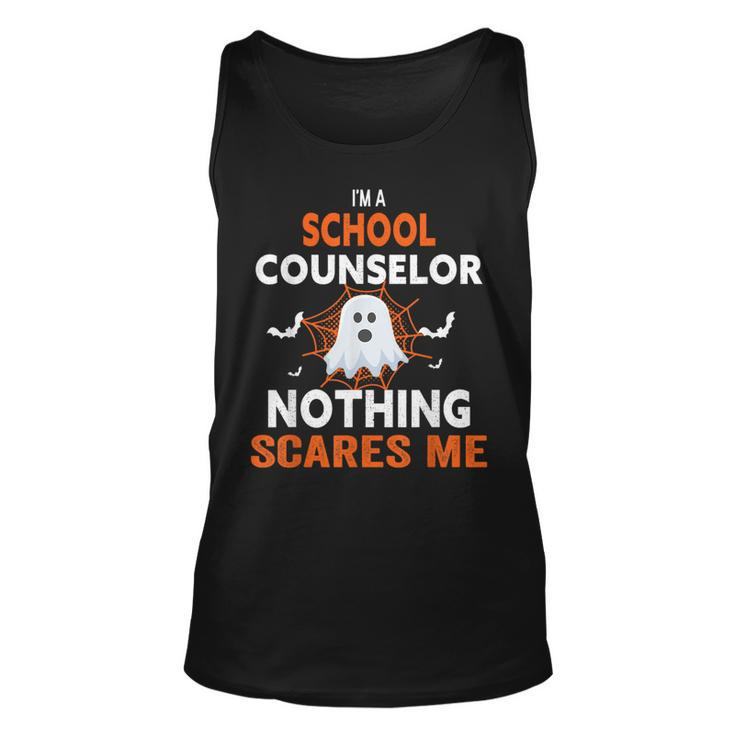 I'm A School Counselor Nothing Scares Me Halloween Tank Top