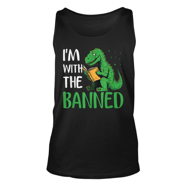 Im With The Banned Read Banned Books Lover Bookworm Unisex Tank Top