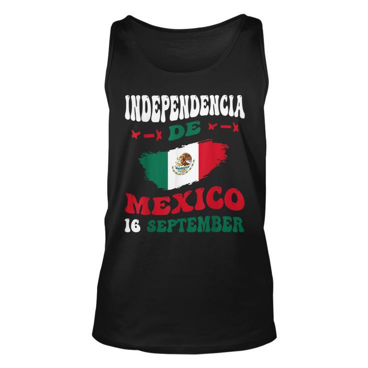 Independencia De Mexico Flag Pride Mexican Independence Day Tank Top