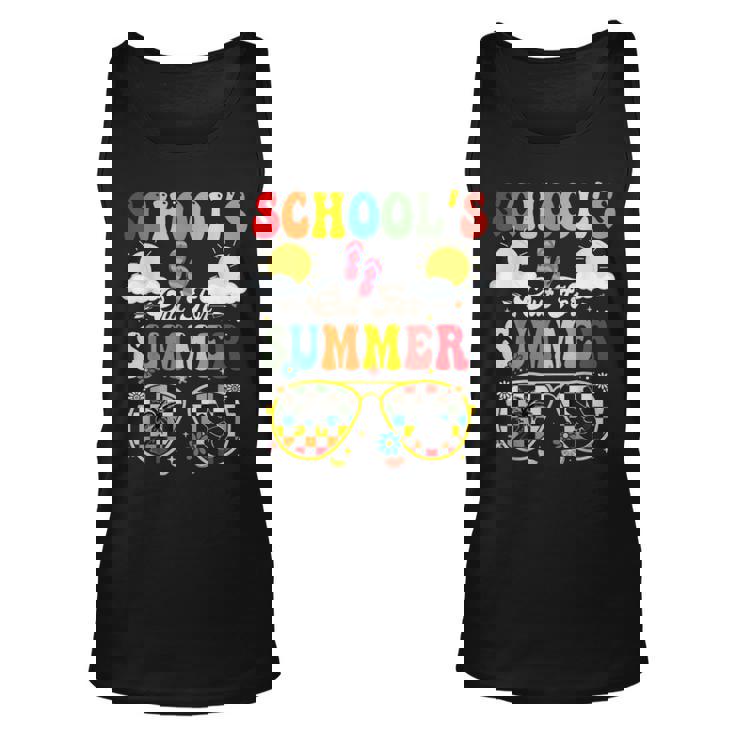 Is It Summer Break Yet Lunch Lady Last Day Of School Groovy Unisex Tank Top