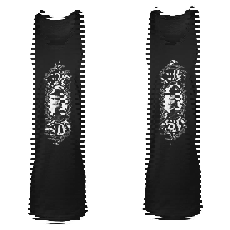 Italian Classical Music Composer - Vintage I Love Verdi Unisex Tank Top