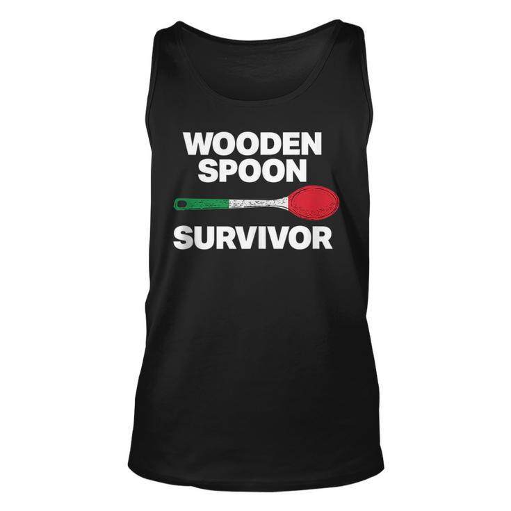 Italian Family - Funny Wooden Spoon Survivor  Unisex Tank Top