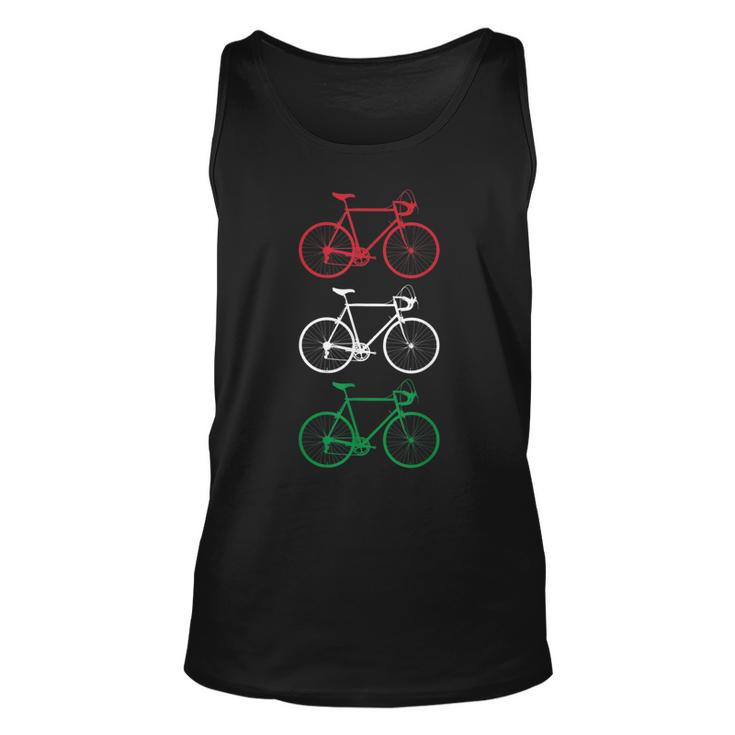 Italian Italy Flag Cycling Vintage Bicycles Gift   Unisex Tank Top