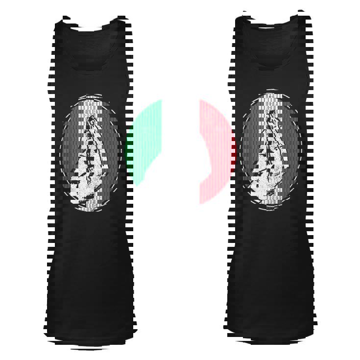 Italy Italian Hand Gesture Flag Pride Fan Soccer Tank Top