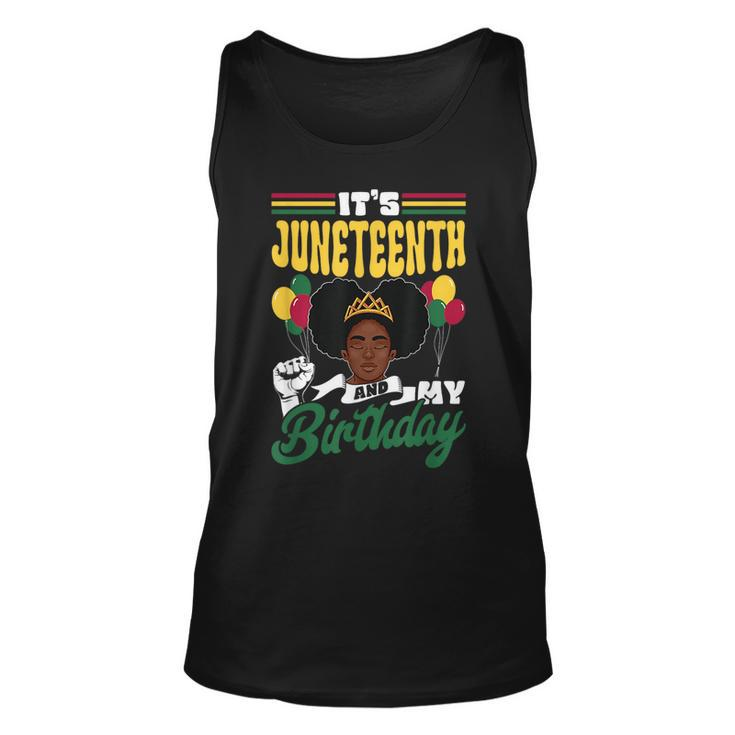 Its Junenth And My Birthday 1865 American African Black Unisex Tank Top