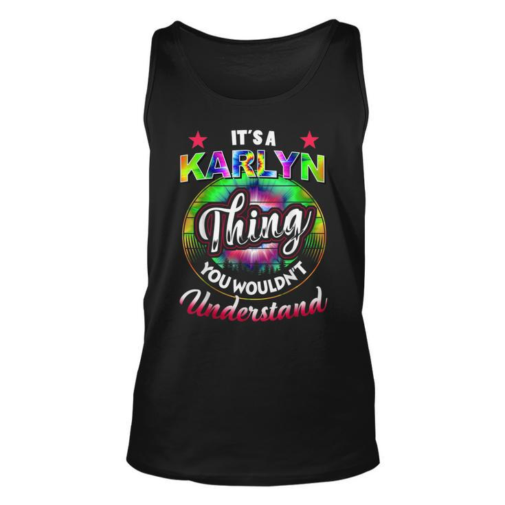Its A Karlyn Thing Tie Dye 60S 70S Hippie Karlyn Name 70S Vintage Tank Top