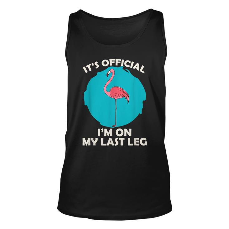 Its Official Im On My Last Leg Ampu Funny Wheelchair  Unisex Tank Top
