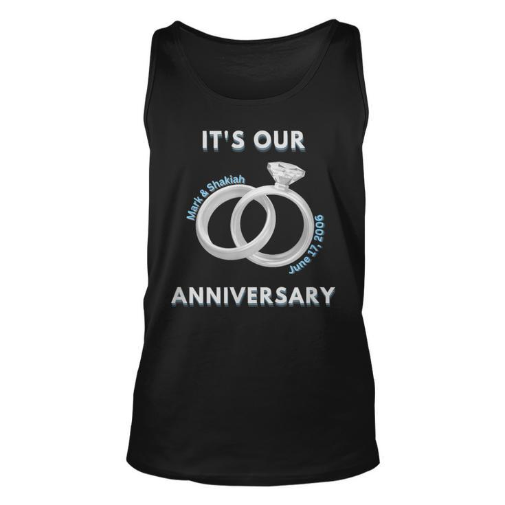 Its Our Anniversary Custom  Unisex Tank Top