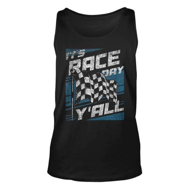 Its Race Day Yall Sprint Car Racer Dirt Track Racing Racing Tank Top