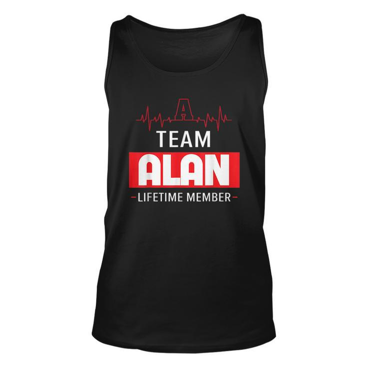Its A Team Alan Lifetime Member Thing First Last Name Last Name Tank Top