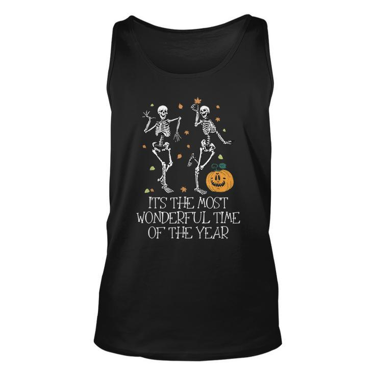 It's The Most Wonderful Time Of The Year Halloween Skeleton Tank Top
