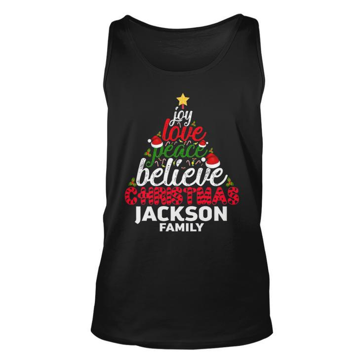 Jackson Name Gift Christmas Jackson Family Unisex Tank Top