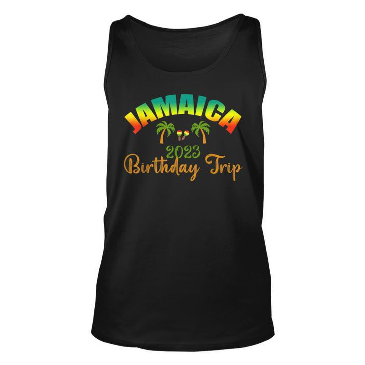 Jamaica Birthday Trip 2023 Matching Birthday Party Road Trip Unisex Tank Top