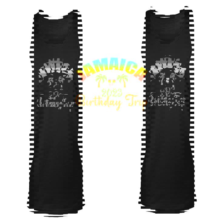 Jamaica Birthday Trip 2023 Matching Birthday Party Road Trip  Unisex Tank Top