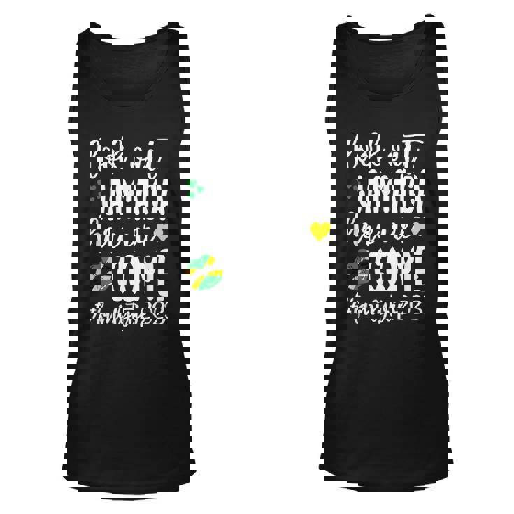 Jamaica Here We Come Family Trip 2023 Vacation Jamaica Unisex Tank Top