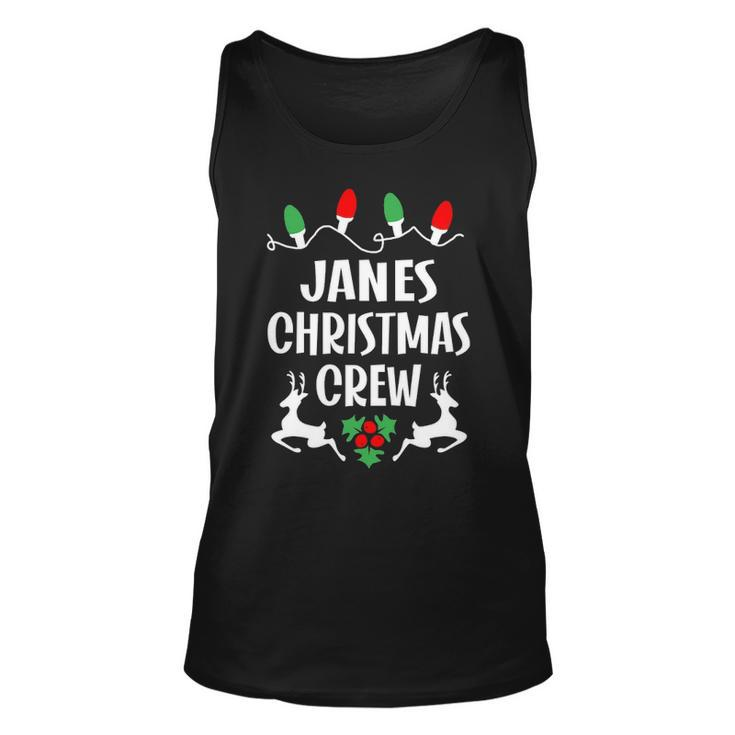 Janes Name Gift Christmas Crew Janes Unisex Tank Top