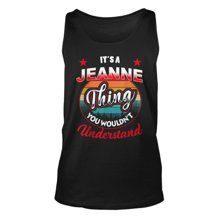 Jeanne Retro Name  Its A Jeanne Thing Unisex Tank Top
