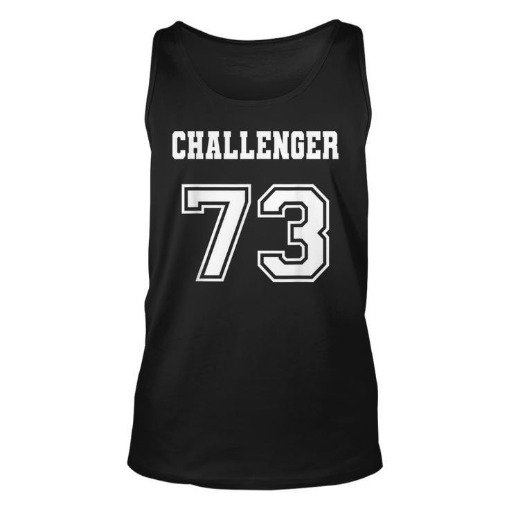 Jersey Style Challenger 73 1973 Old School Muscle Car Unisex Tank Top
