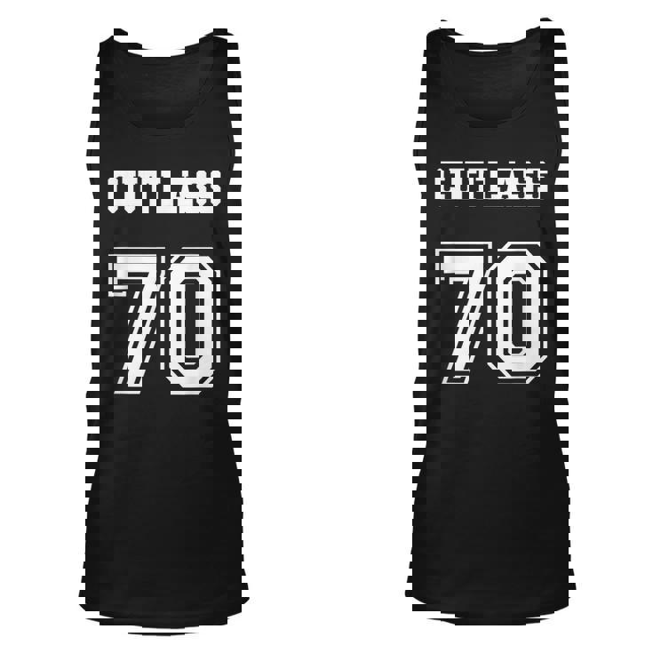 Jersey Style Cutlass 70 1970 Old School Muscle Car Unisex Tank Top