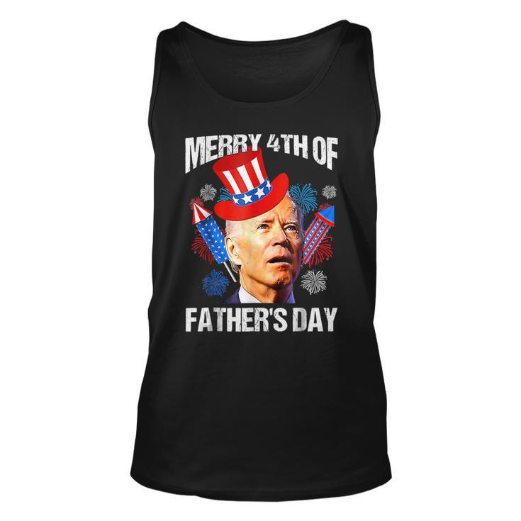 Joe Biden Confused Merry 4Th Of Fathers Day Fourth Of July  Unisex Tank Top