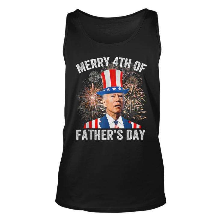 Joe Biden Merry 4Th Of Fathers Day Puzzled 4Th Of July Tank Top