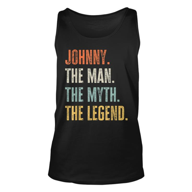 Johnny The Best Man Myth Legend Funny Best Name Johnny Unisex Tank Top