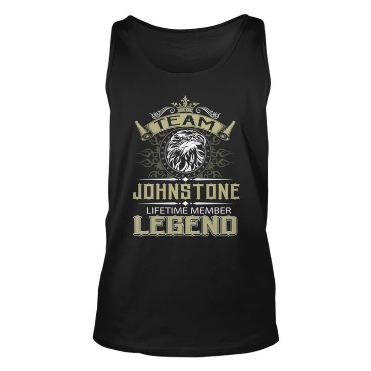 Johnstone Name Gift Team Johnstone Lifetime Member Legend Unisex Tank Top