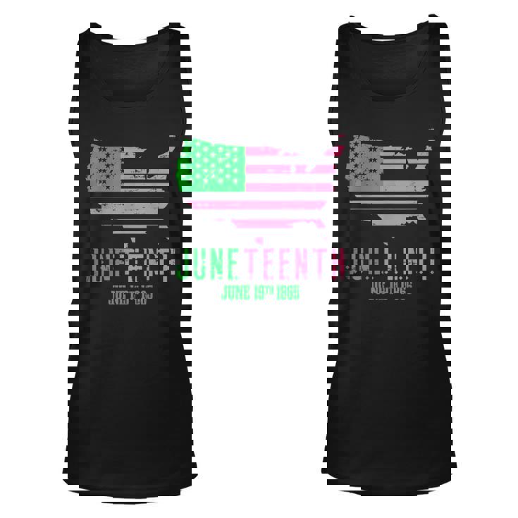 June 19Th 1865 Junenth Aka Distressed American Flag Unisex T