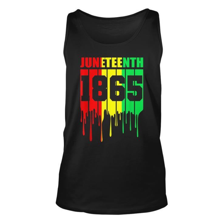 Junenth 1865 African Flag Color Celebrate Junenth  Unisex Tank Top