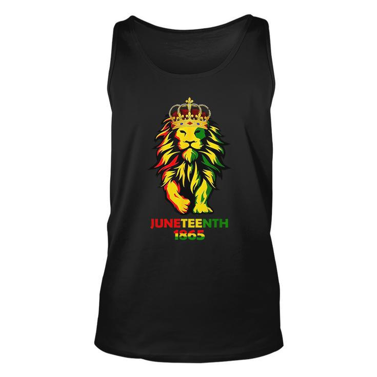 Junenth African American Black Lion 1865 King Gifts  Unisex Tank Top