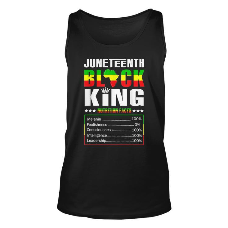 Junenth Black King Nutritional Facts Dad Boys Fathers Day  Unisex Tank Top
