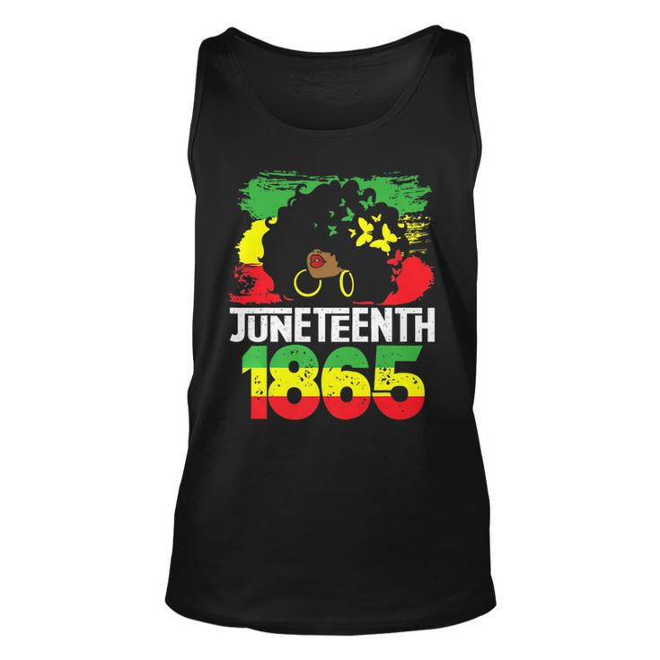 Junenth Black Woman Afro Design Unisex Tank Top