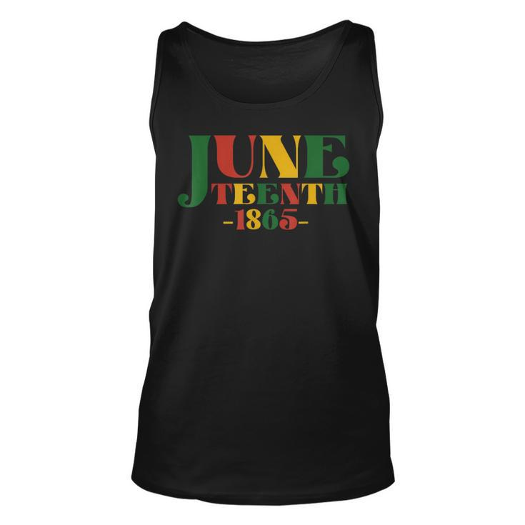 Junenth Celebrate Black Freedom 1865 Junenth Afro  Unisex Tank Top