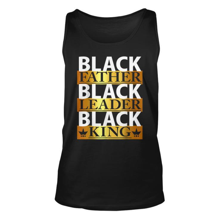 Junenth Fathers Day Black Father Black King American  Unisex Tank Top