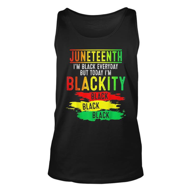 Junenth Im Blackity Black African American Freedom Day  Unisex Tank Top