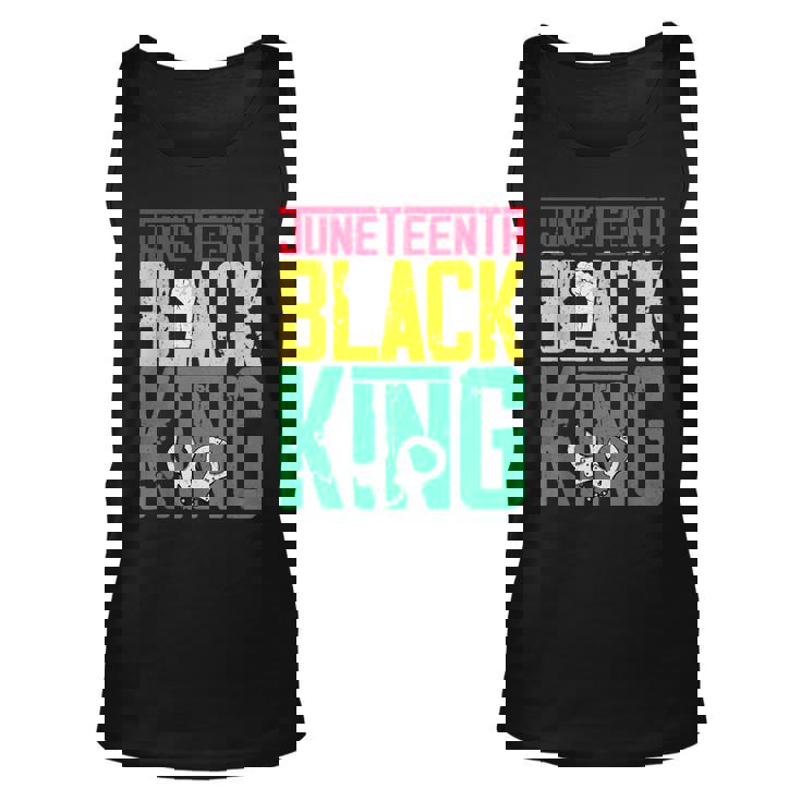 Junenth Is My Independence Day Black King Fathers Day  Unisex Tank Top