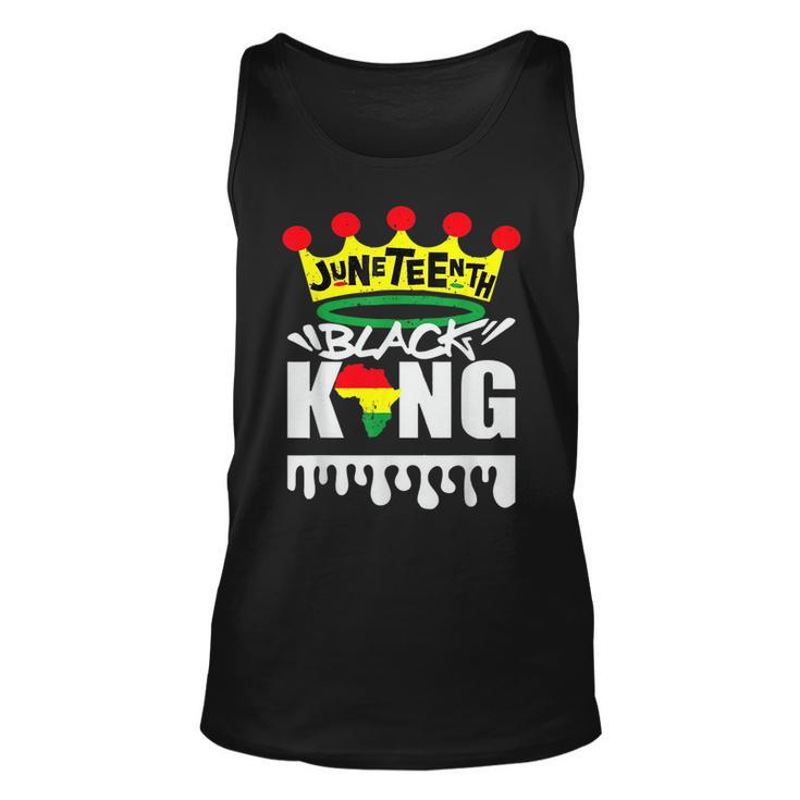 Junenth Is My Independence Day Black King Fathers Day  Unisex Tank Top