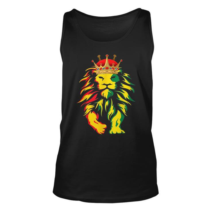 Junenth Is My Independence Day Black King Lion Father Day  Unisex Tank Top
