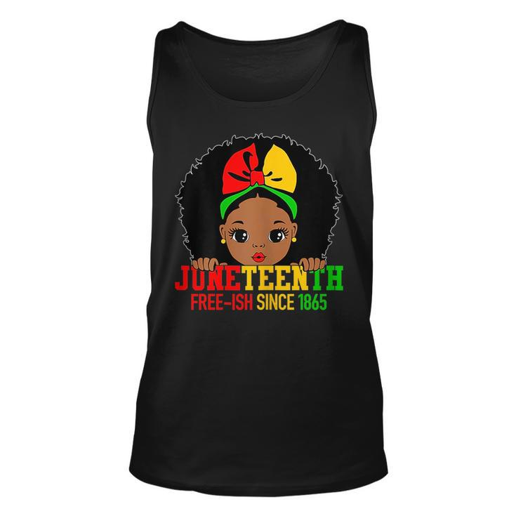 Junenth Is My Independence Day Celebrate Black Girl Kids  Unisex Tank Top