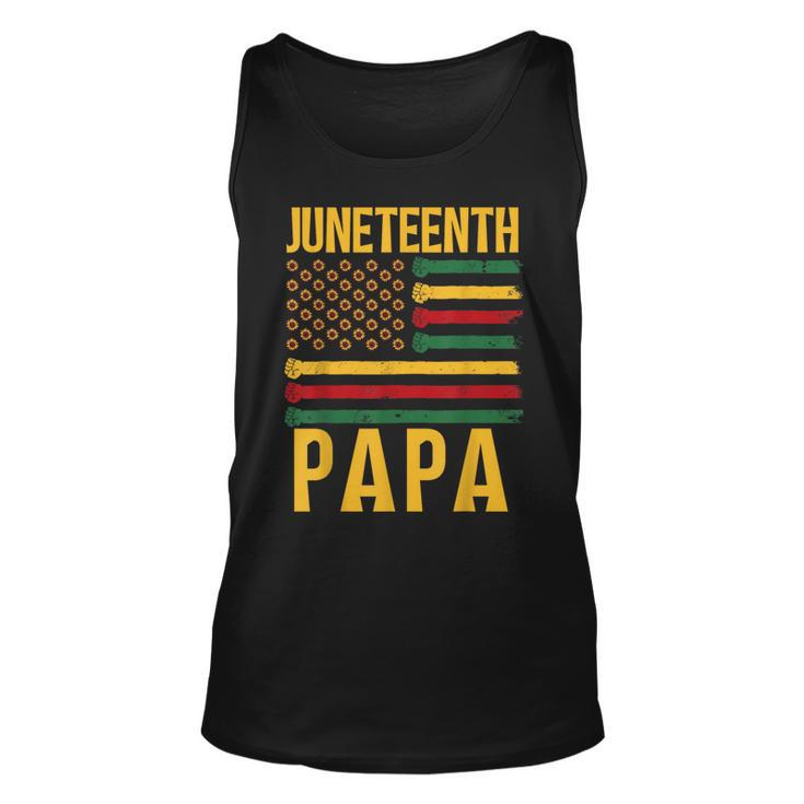 Junenth Papa 1865 Family Black African Dad Father Daddy  Unisex Tank Top