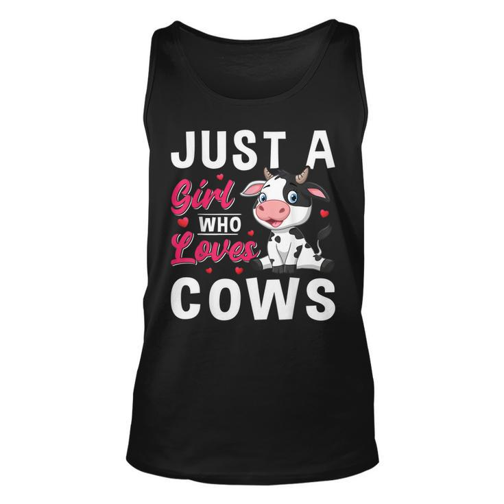 Just A Girl Who Loves Cows  Unisex Tank Top