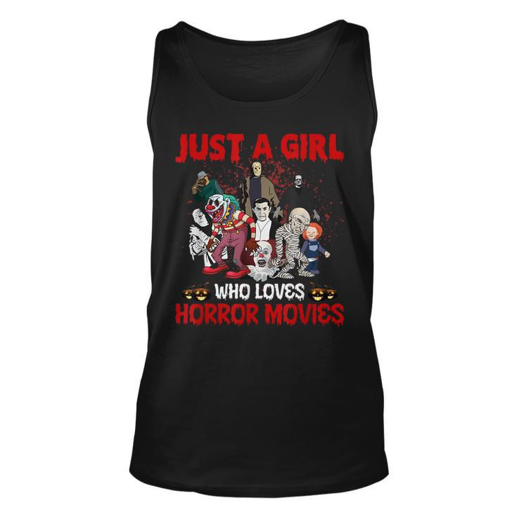 Just A Girl Who Loves Horror Movies Movies Tank Top