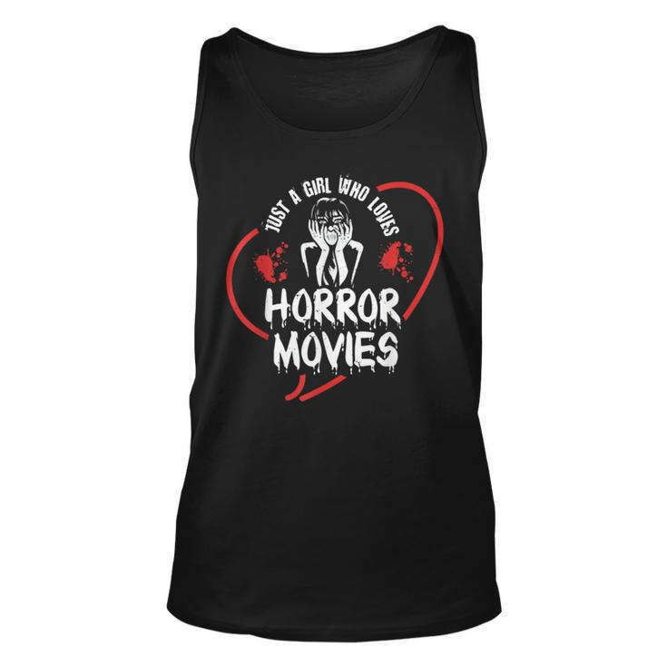 Just A Girl Who Loves Horror Movies Movies Tank Top