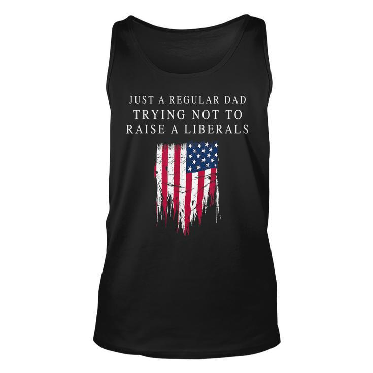 Just A Regular Dad America Flag America Patriotic Father Day Tank Top